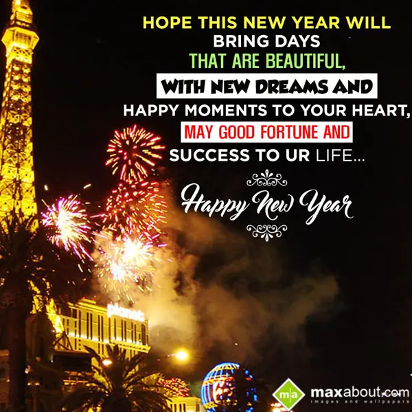 New Year Wishes Greetings Wishes: Hope this new year w