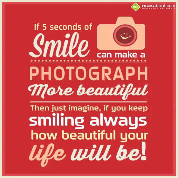 Smile Greetings Wishes: If 5 seconds of smil