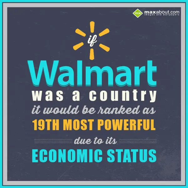 Miscellaneous Facts Greetings Wishes: If Walmart was a cou