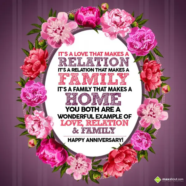 Anniversary Greetings Wishes: It's a love that mak