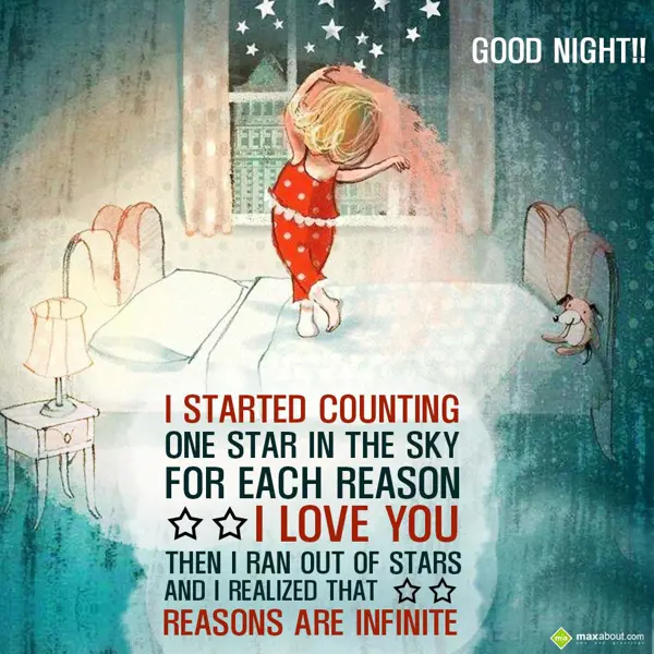 Good Night Greetings Wishes: I started counting o