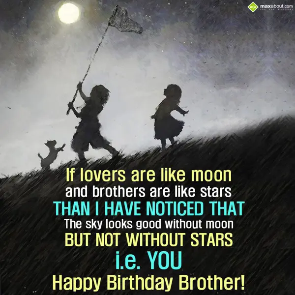 Brother - Birthday Greetings Wishes: If lovers are like m