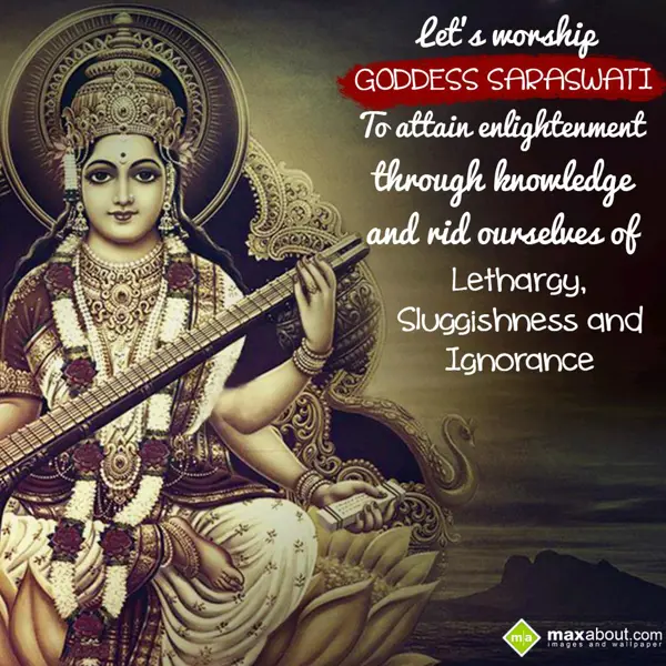 Saraswati Puja Greetings Wishes: Let's worship Goddes