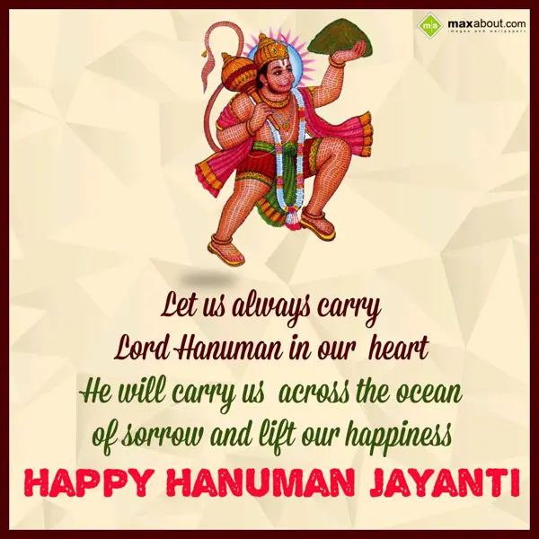 Hanuman Jayanti Greetings Wishes: Let us always carry
