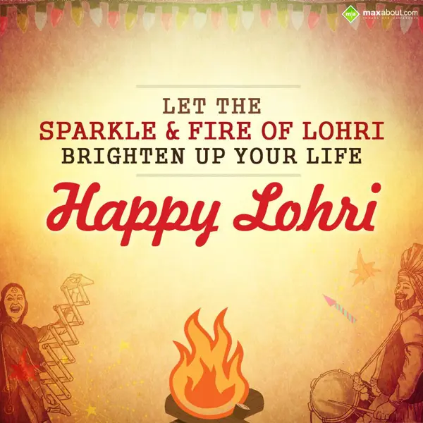 Lohri Greetings Wishes: Let the sparkle & fi