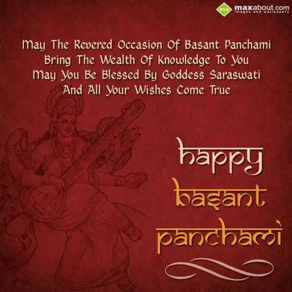 Basant Panchami Greetings Wishes: May the revered occa