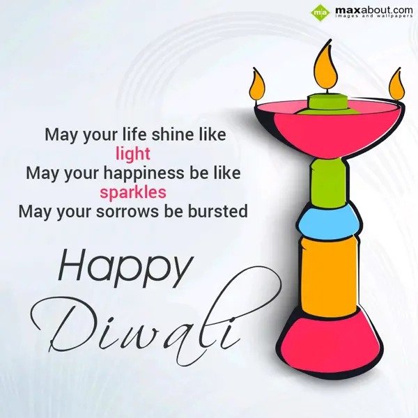 Diwali Greetings Wishes: May your life shine 