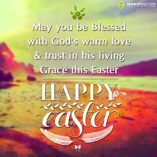 Easter Greetings Wishes: May you be blessed w