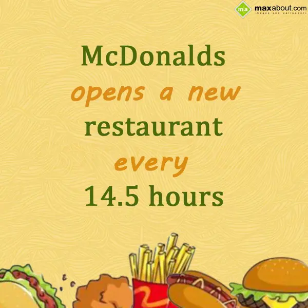 Miscellaneous Facts Greetings Wishes: McDonalds opens a ne