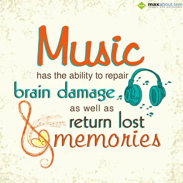 Miscellaneous Facts Greetings Wishes: Music has the abilit