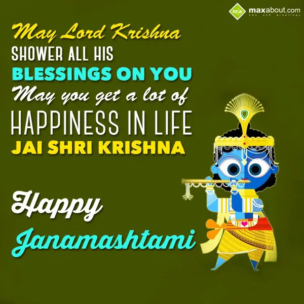 Janmashtami Greetings Wishes: May Lord Krishna sho