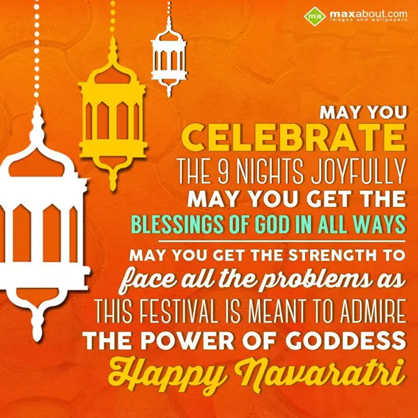 Navratri Wishes Greetings Wishes: May you celebrate th