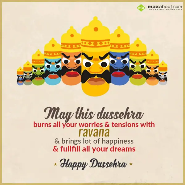 Dussehra Greetings Wishes: May this dussehra
b