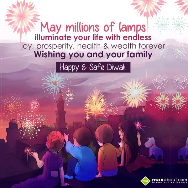 Diwali Greetings Wishes: May millions of lamp