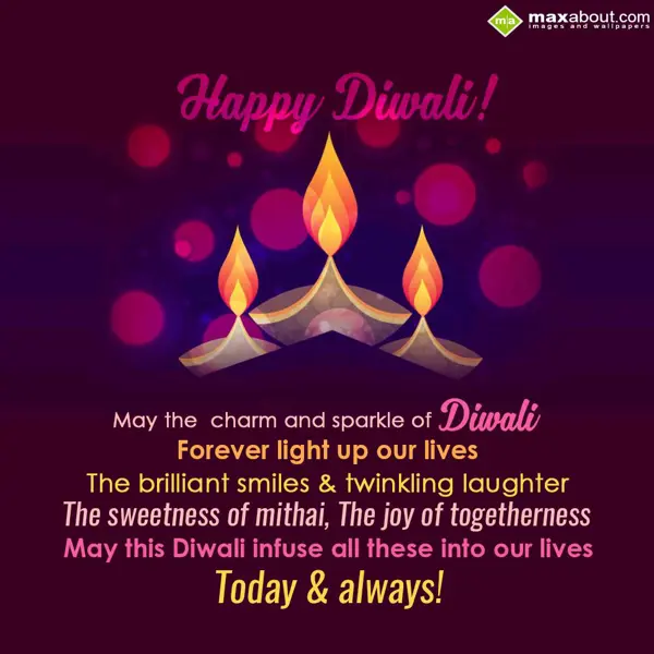 Diwali Greetings Wishes: May the charm and sp