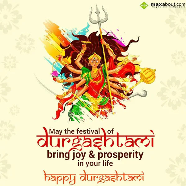 Durga Ashtami Greetings Wishes: May the festival of 