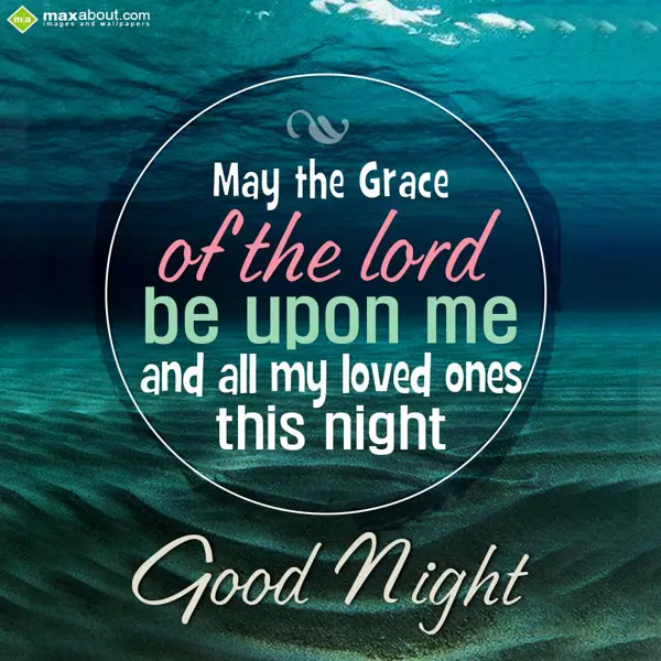 Good Night Greetings Wishes: May the grace of the