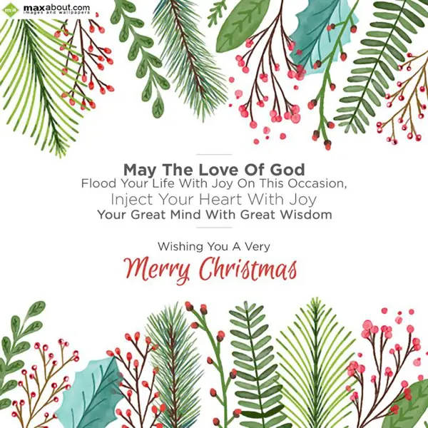 Christmas Quotes Greetings Wishes: May The Love Of God,