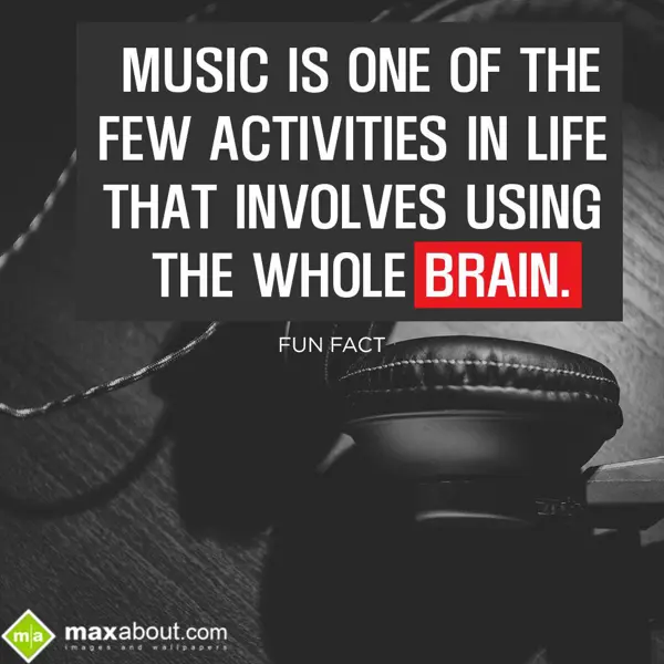 Human Body Facts Greetings Wishes: Music is one of the 