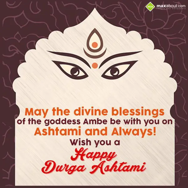 Durga Ashtami Greetings Wishes: May the divine bless