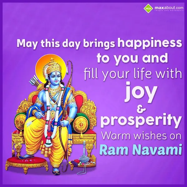 Ram Navami Greetings Wishes: May this day brings 