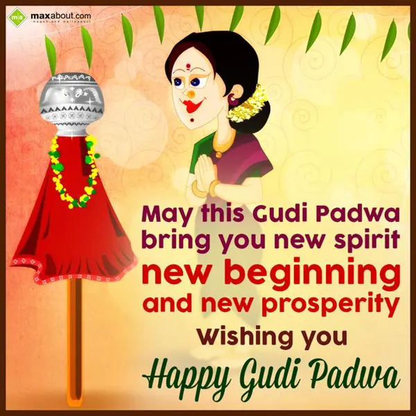 Gudi Padwa Greetings Wishes: May this Gudi Padwa 