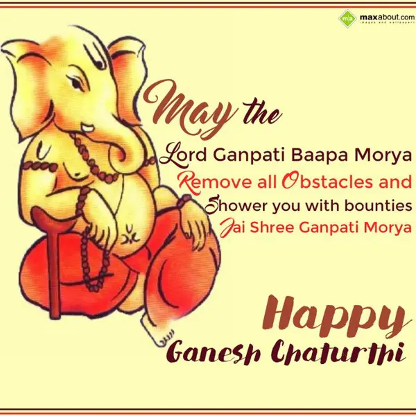 Ganesh Chaturthi Greetings Wishes: May the Lord Ganpati