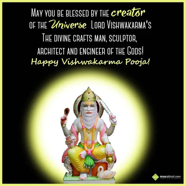 Vishwakarma Puja Greetings Wishes: May you be blessed b