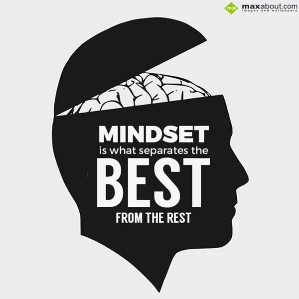 Motivational Greetings Wishes: Mindset is what sepa