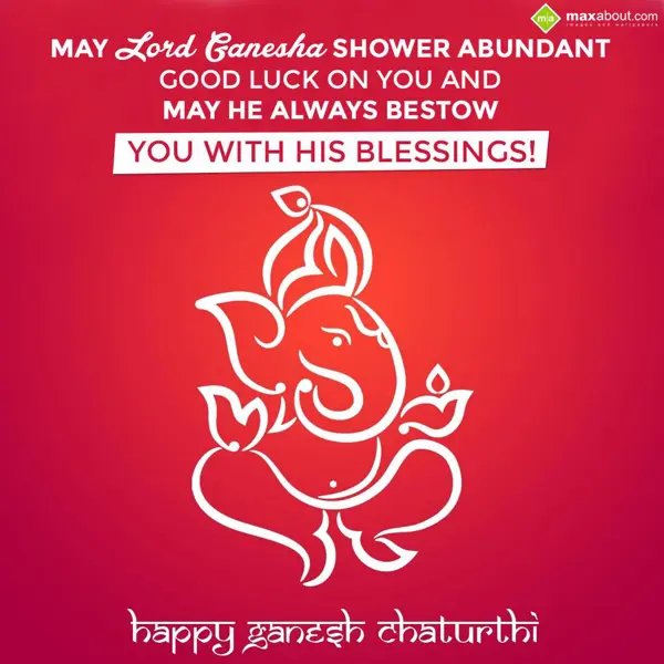 Ganesh Chaturthi Greetings Wishes: May lord Ganesha sho