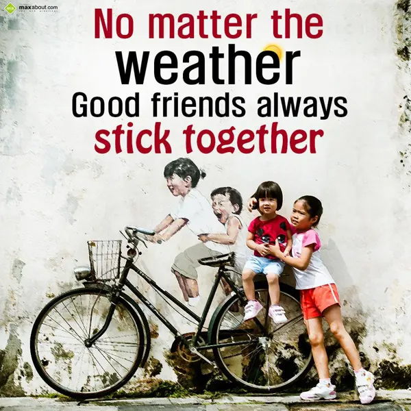 Friendship Greetings Wishes: No matter the weathe