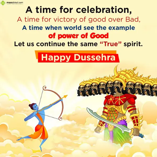 Dussehra Greetings Wishes: A time for celebrati