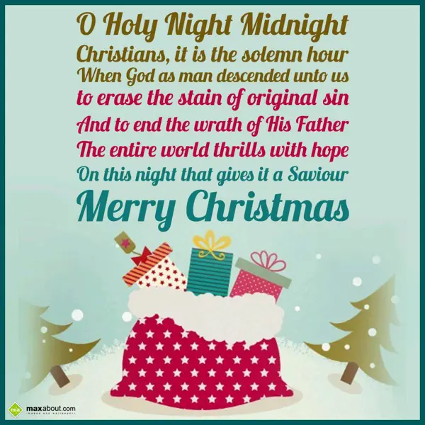 Christmas Quotes Greetings Wishes: O Holy Night Midnigh