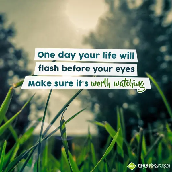 Advice Greetings Wishes: One day your life wi