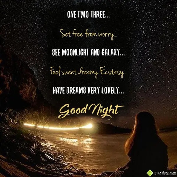 Good Night Poems Greetings Wishes: One two three...
Se