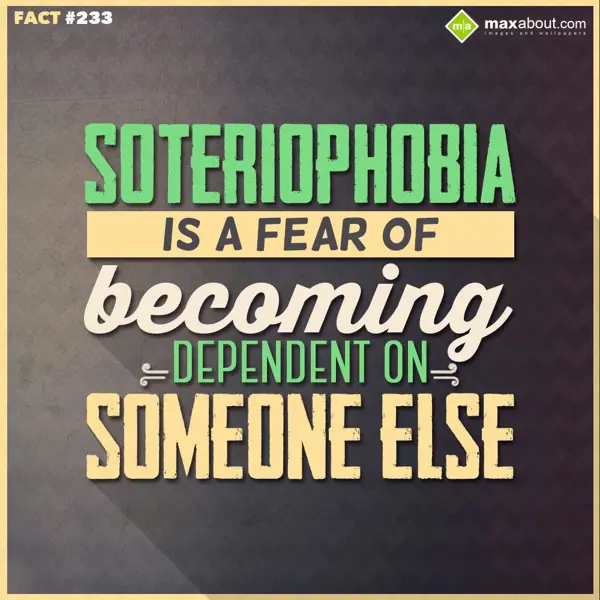 Miscellaneous Facts Greetings Wishes: Soteriophobia is a f