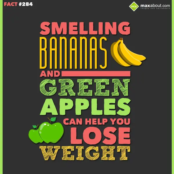 Human Body Facts Greetings Wishes: Smelling bananas and