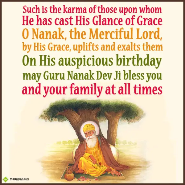 Gurpurab Greetings Wishes: Such is the karma of