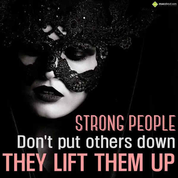 Quotes Greetings Wishes: Strong people don't 