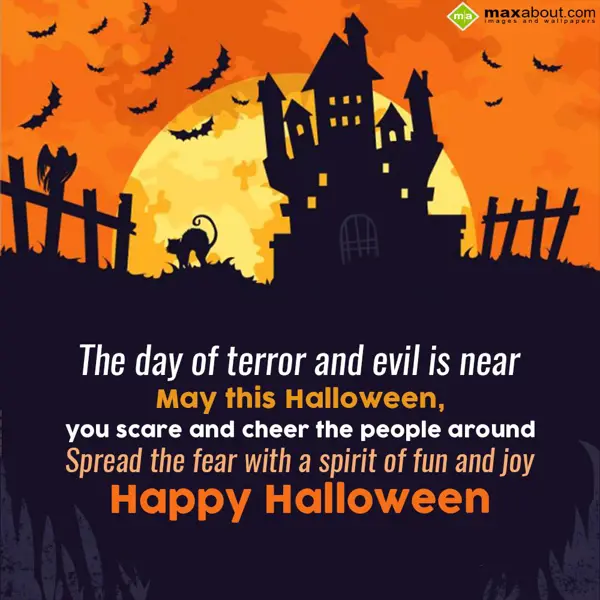 Halloween Greetings Wishes: The day of terror an