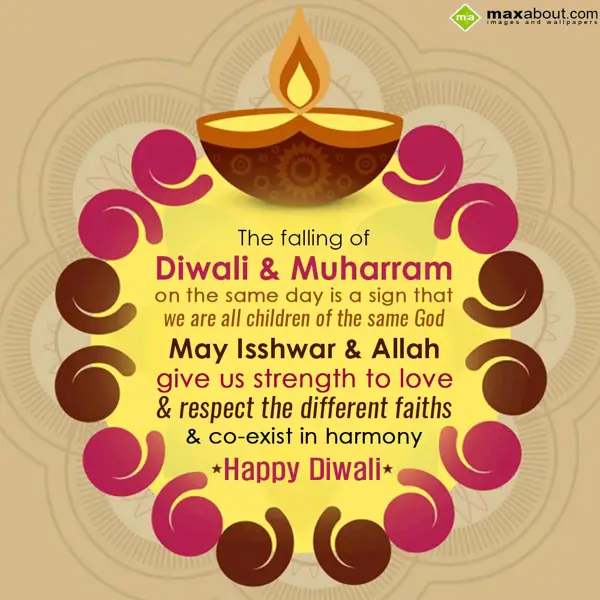 Diwali Greetings Wishes: The falling of Diwal