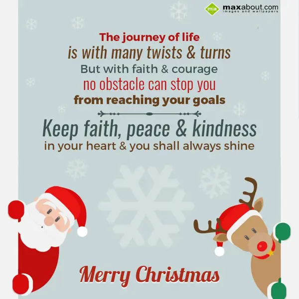 Christmas Wishes Greetings Wishes: The journey of life 