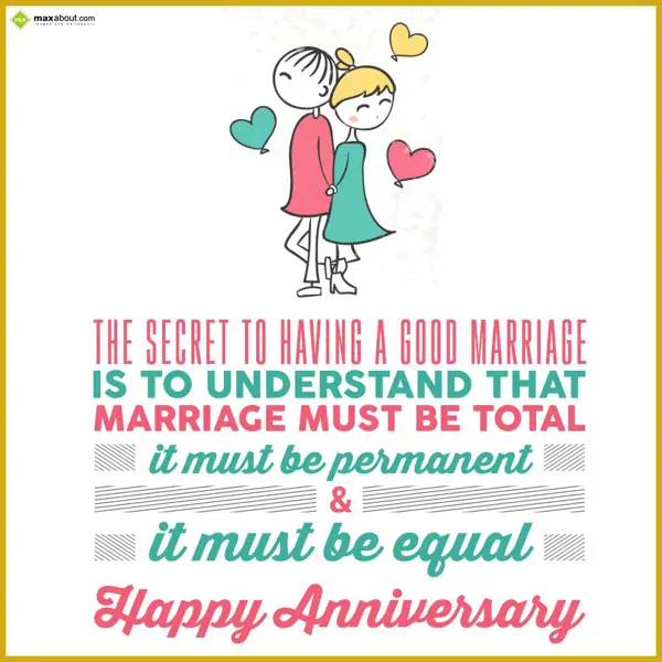 Anniversary Greetings Wishes: The secret to having