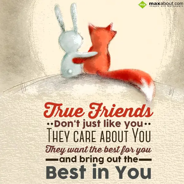 Caring Greetings Wishes: True friends don't j