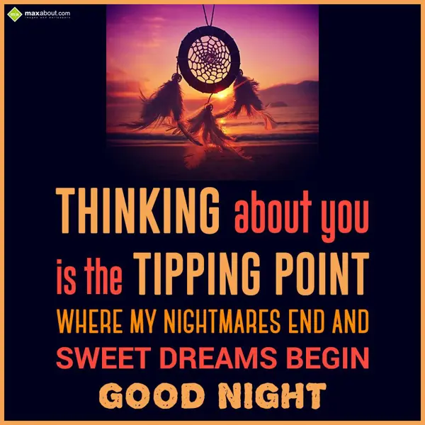 Good Night Greetings Wishes: Thinking about you i