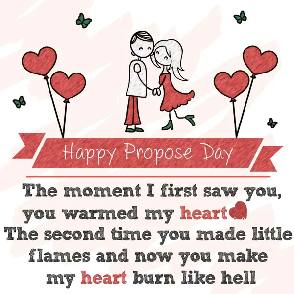 Propose Day Greetings Wishes: The moment I first s