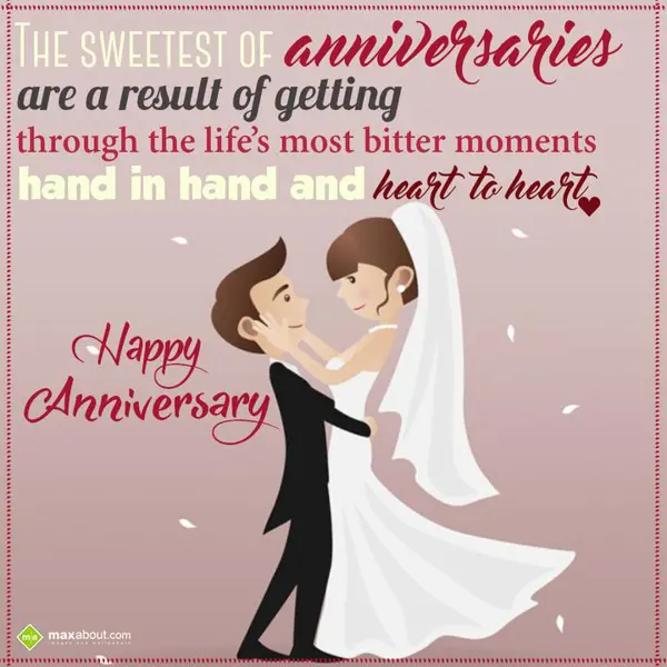 Anniversary Greetings Wishes: The Sweetest of Anni