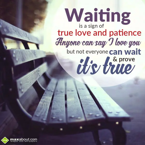 Love Greetings Wishes: Waiting
         is