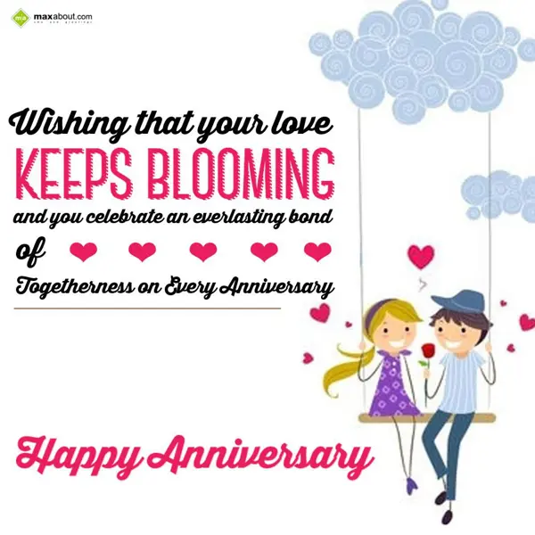 Anniversary Greetings Wishes: Wishing that your lo