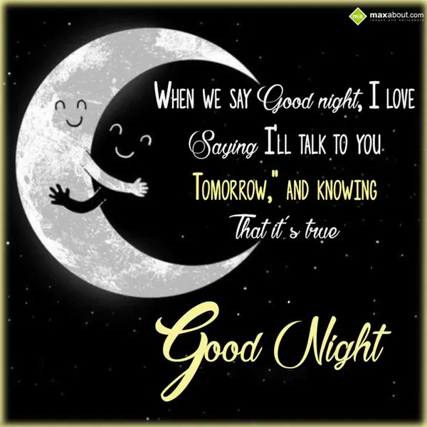 Good Night Greetings Wishes: When we say good nig